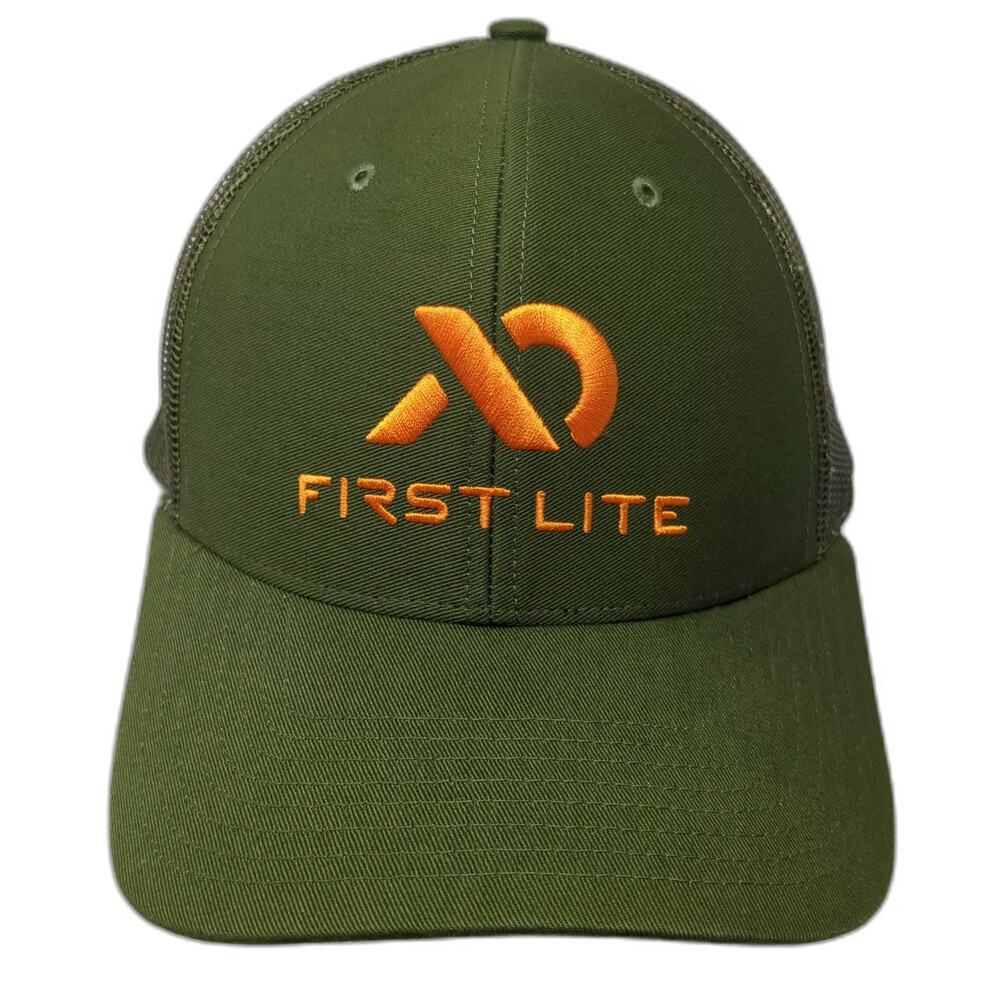 First Lite Trucker Hat Green One Size Mesh Back Snapback Hunting Logo Outdoors